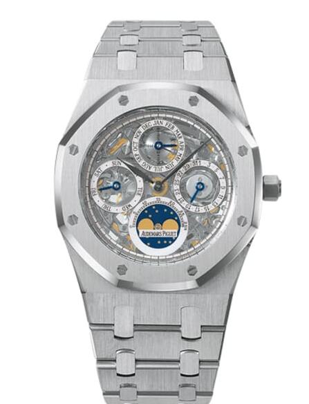 Audemars Piguet Royal Oak Openworked Perpetual Calendar Platinum watch REF: 25829PT.OO.0944PT.01